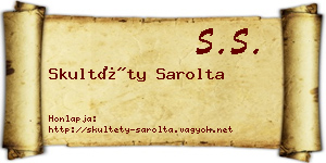 Skultéty Sarolta névjegykártya