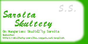 sarolta skultety business card